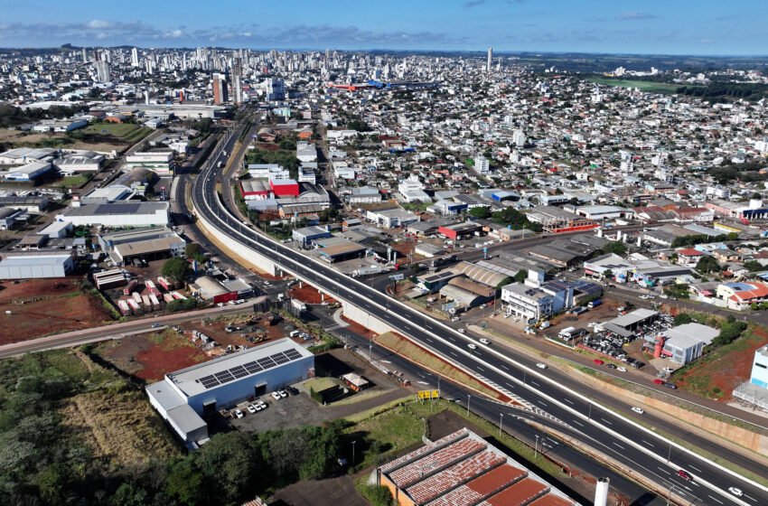Elevado da Bandeira de Chapecó será inaugurado no dia 15 de outubro