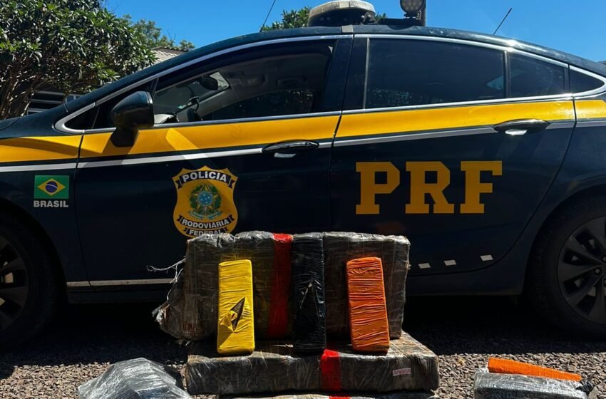 PRF apreende quase 70 kg de maconha e prende dois homens em Chapecó