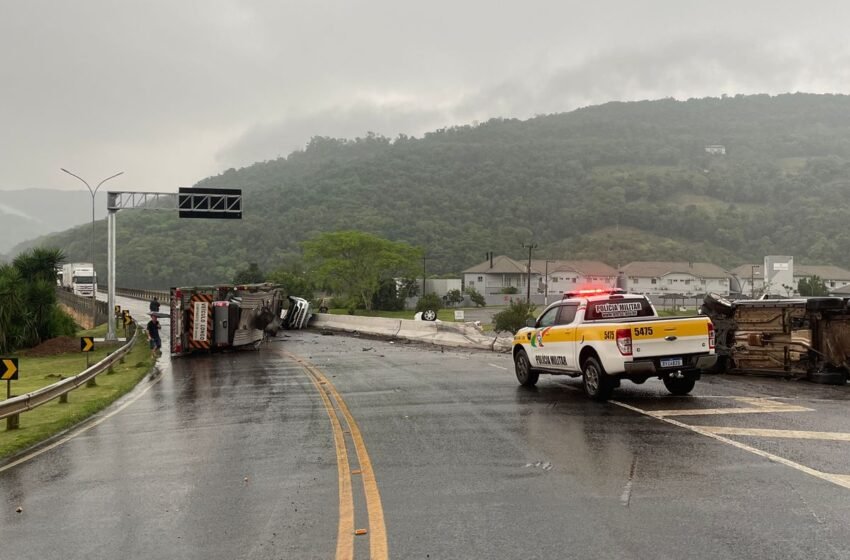 VÍDEO: Rodovia SC-480 está interditada no Goio-Ên, em Chapecó