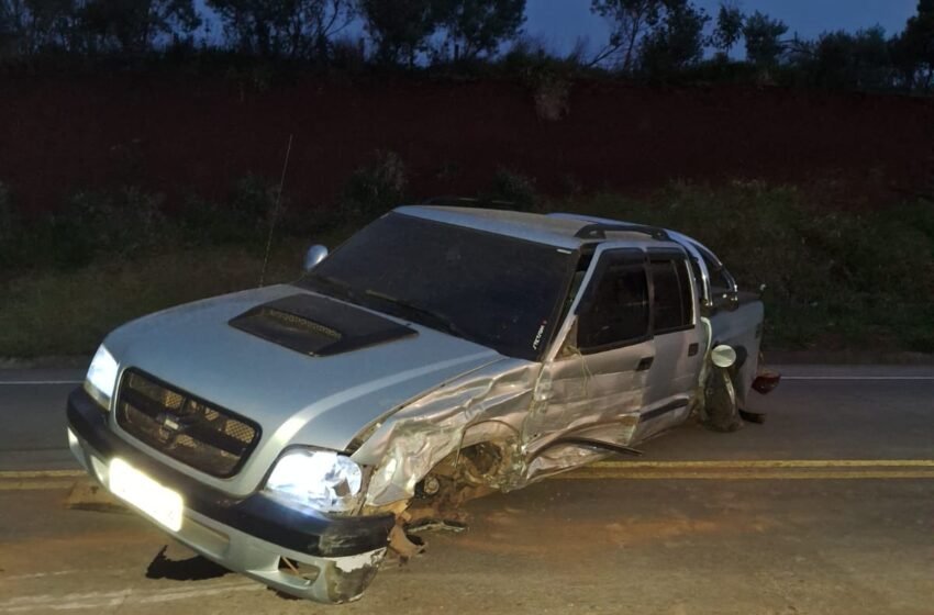 Acidente de trânsito com capotamento é registrado na BR-163