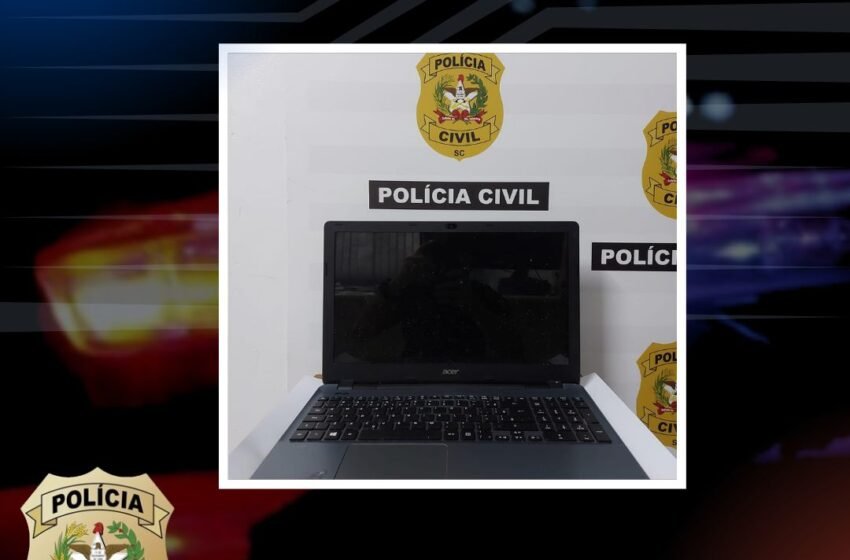 Polícia Civil recupera notebook usado em atividades ilícitas durante investigação de furtos