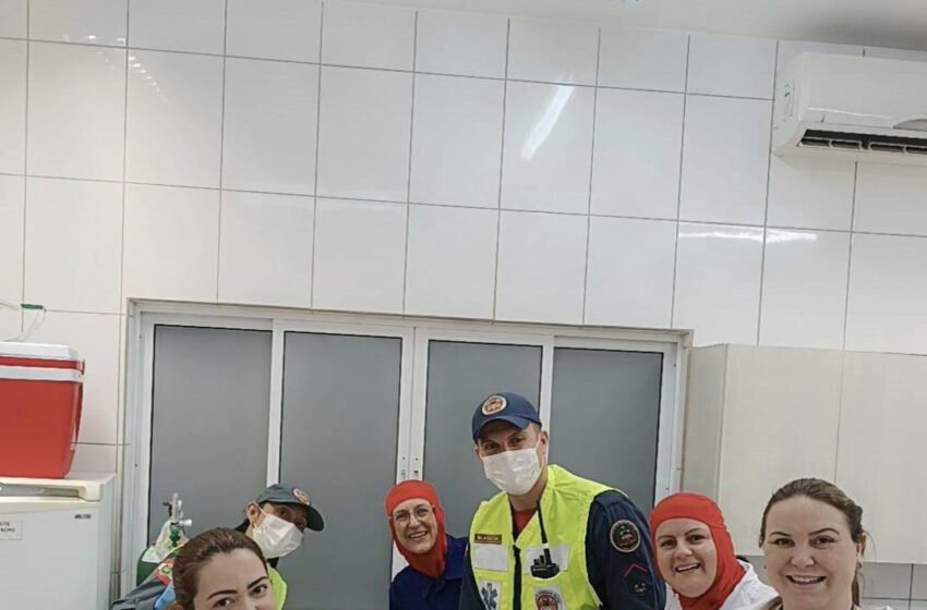 Bombeiros realizam parto emergencial em empresa
