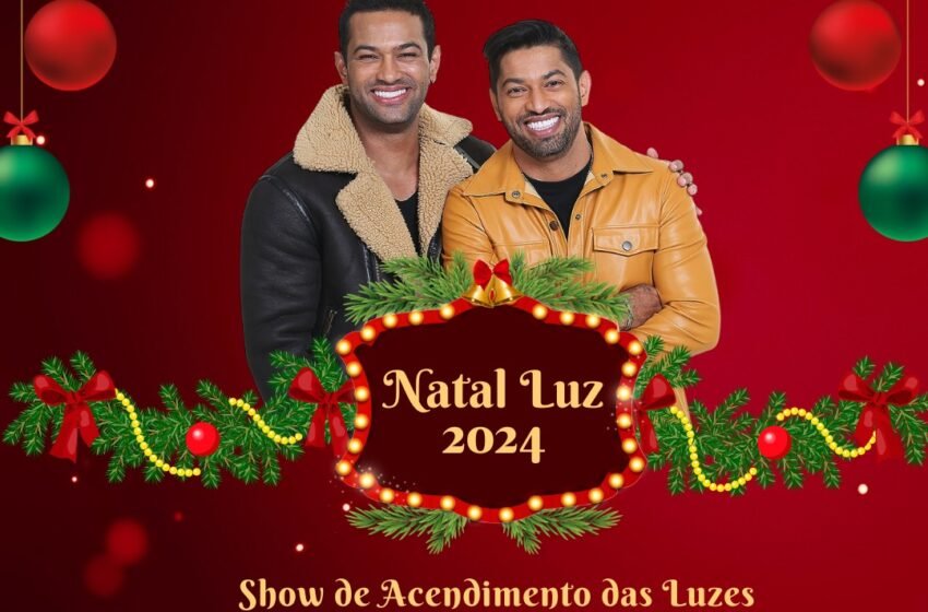 Faxinal dos Guedes se prepara para o Natal Luz 2024 com show de abertura de Edy Britto & Samuel