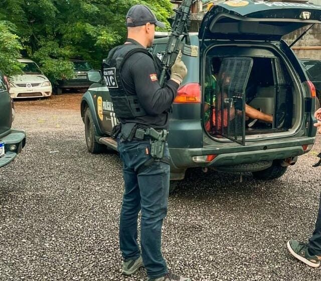 Departamento de investigação criminal de fronteira de Chapecó cumpre dois mandados de prisão
