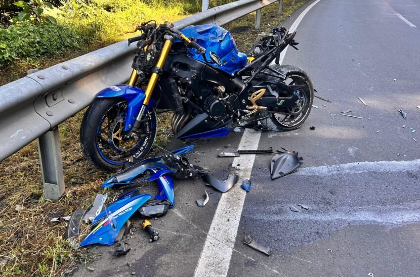  Motociclista morre em colisão frontal com carro na curva da santa, em Ponte Serrada