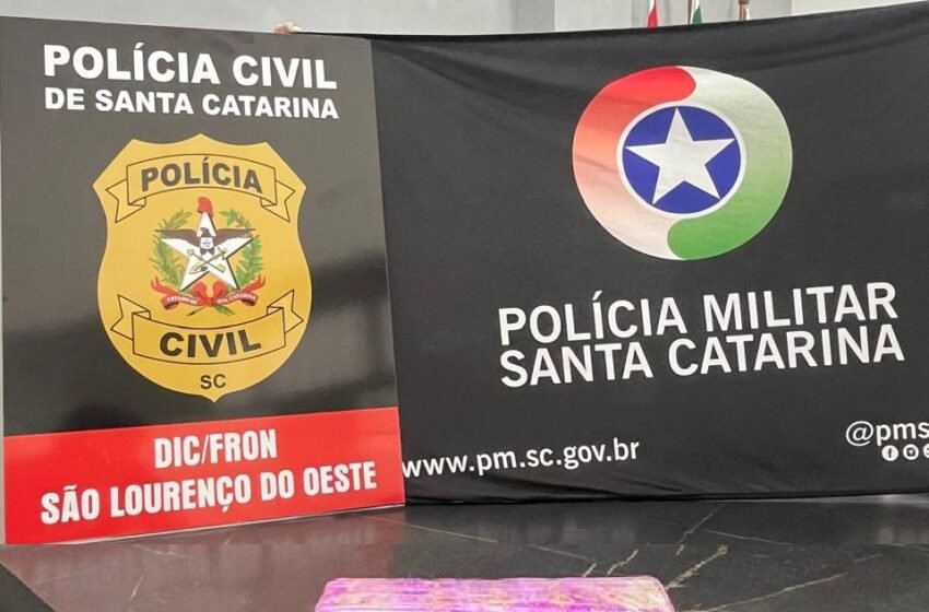 Ação conjunta: casal é preso em flagrante por tráfico de drogas em São Lourenço do Oeste