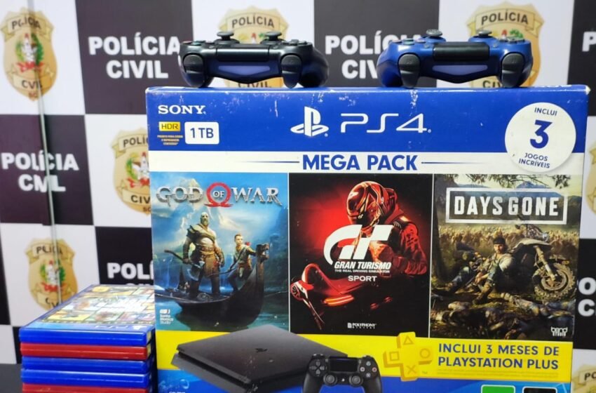 Polícia Civil de Pinhalzinho recupera PlayStation 4 e faz alerta sobre golpes em vendas online