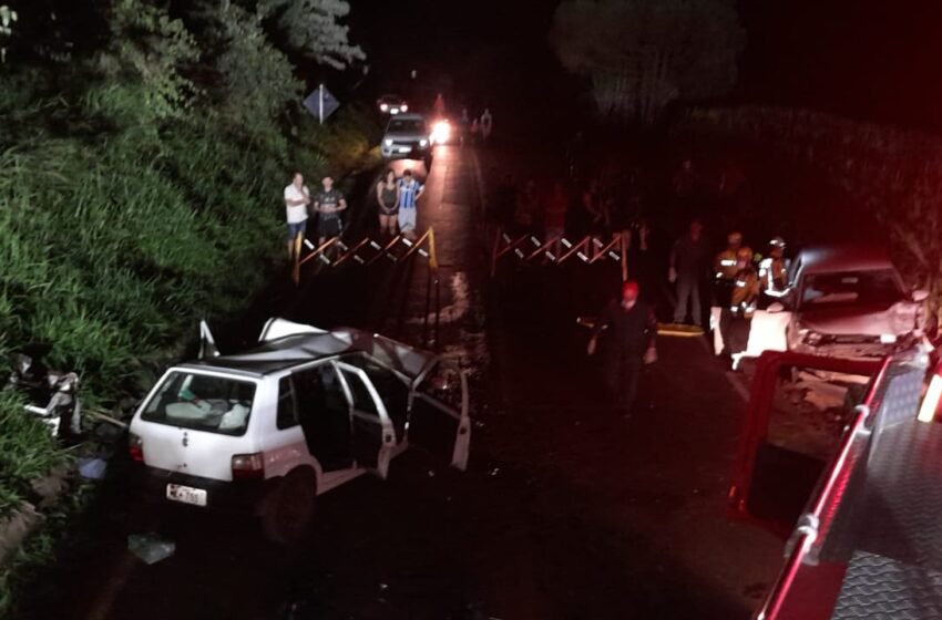 Grave acidente na SC-156, em Xaxim, deixa uma vítima fatal e múltiplos feridos