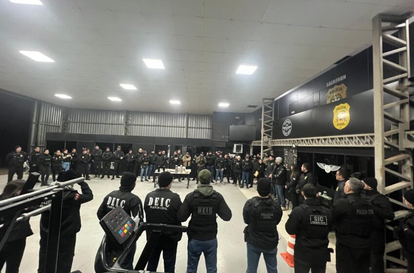 Polícias deflagram Operação Carga Oculta contra o tráfico de drogas no Oeste de SC