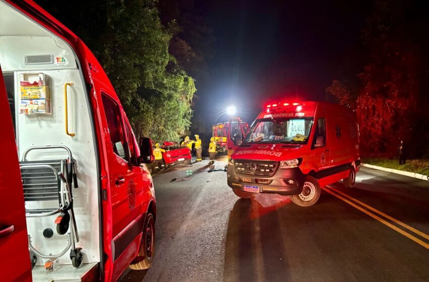  Grave colisão frontal na BR-158 deixa uma vítima fatal em Cunha Porã