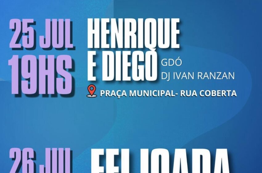  Faxinal dos Guedes celebra seus 67 anos com grandes atrações e shows gratuitos