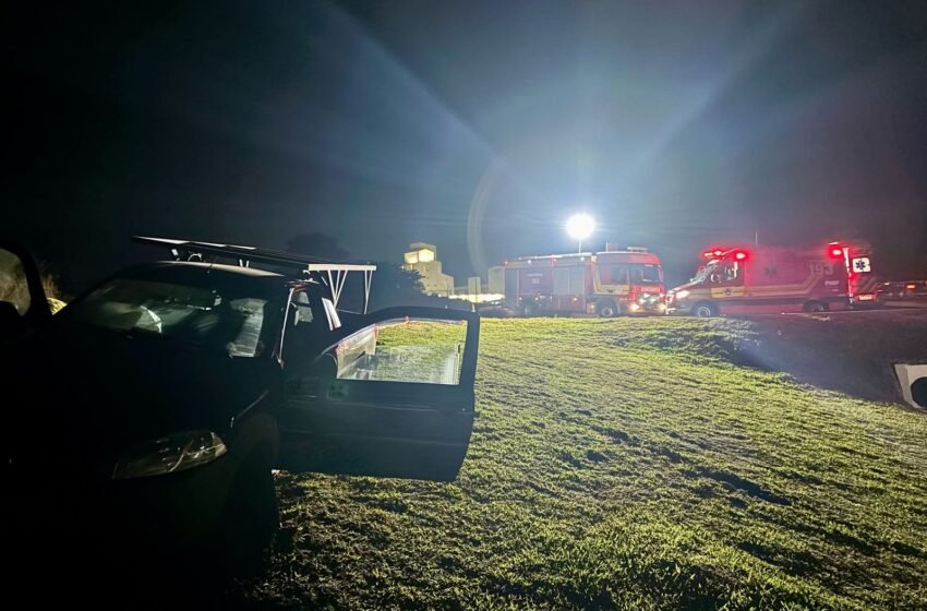  Saída de pista na BR-158 deixa duas pessoas feridas em Cunha Porã