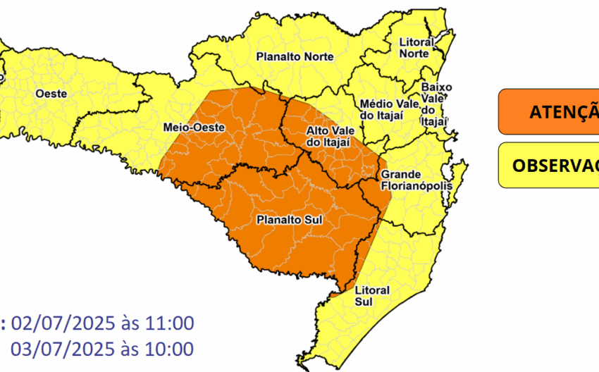 Frio intenso segue até quinta-feira em SC com risco de hipotermia e agravamento de doenças respiratórias