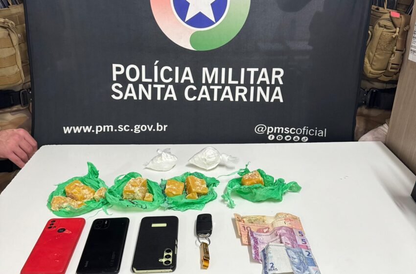 Polícia Militar prende três homens e apreende duas adolescentes por tráfico em Xanxerê