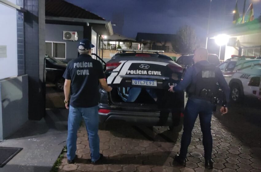  Polícia Civil de Pinhalzinho prende homem condenado por estupro de vulnerável