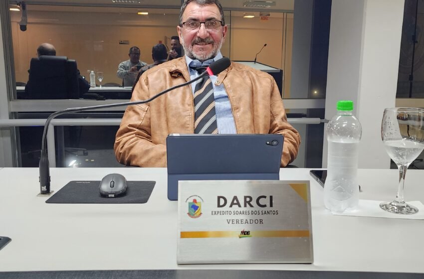  Vereador Darci Soares destaca união e agradece colegas durante sessão na Câmara de Faxinal dos Guedes