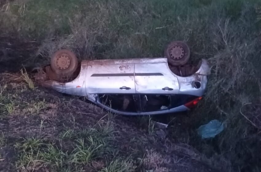  Capotamento na BR-158 mobiliza Bombeiros e PRF em Cunha Porã