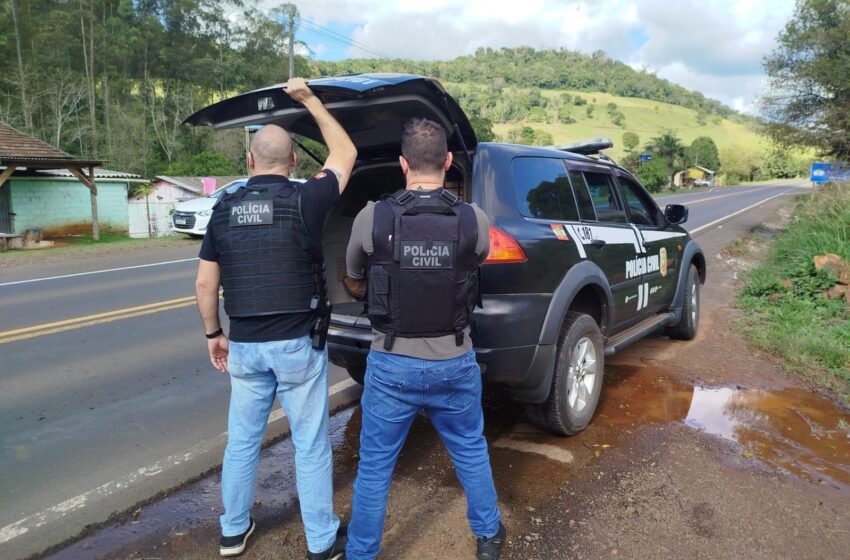  Polícia Civil prende homem investigado por furto qualificado em Xaxim