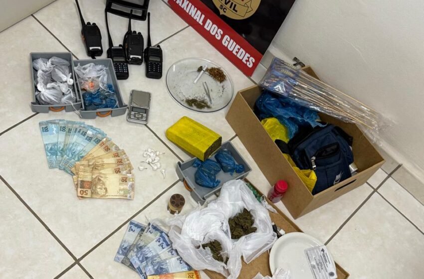  Polícia Civil prende jovem de 23 anos por tráfico de drogas em Faxinal dos Guedes