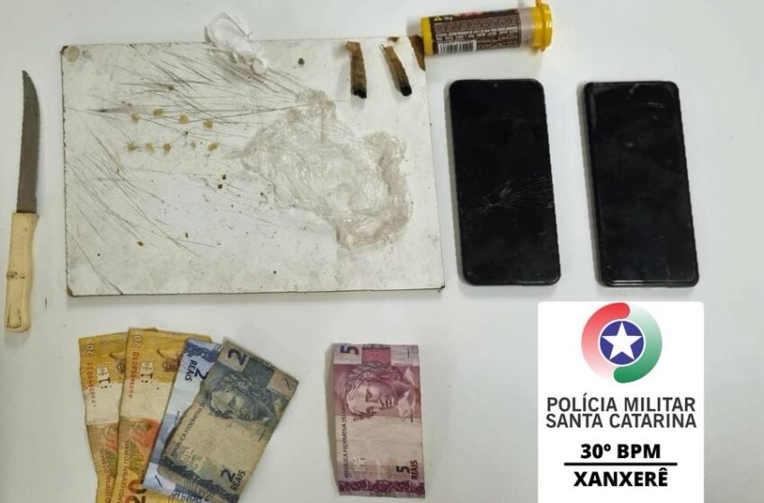  Forças de Segurança prendem traficantes em frente a escola em Xanxerê