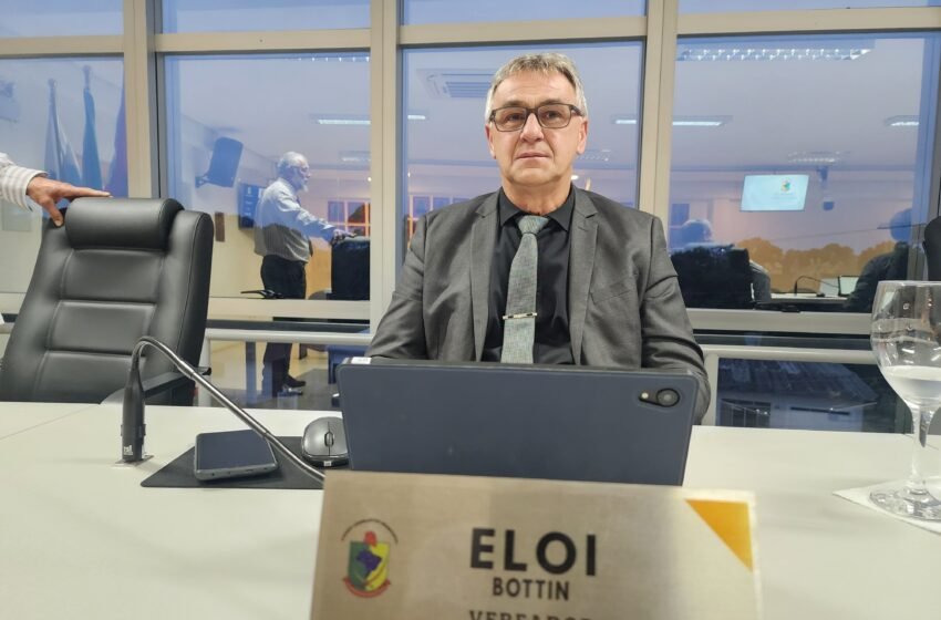  Vereador Eloi Bottin manifesta pesar e destaca recurso para a saúde