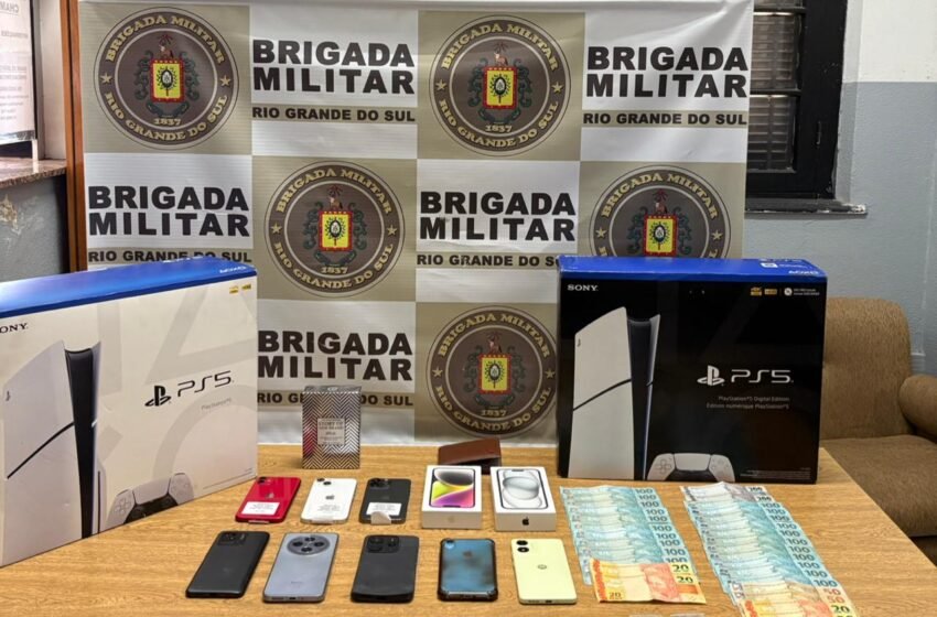  Ação conjunta prende quadrilha interestadual em flagrante: eletrônicos furtados em São Lourenço do Oeste/SC são recuperados em São Leopoldo/RS