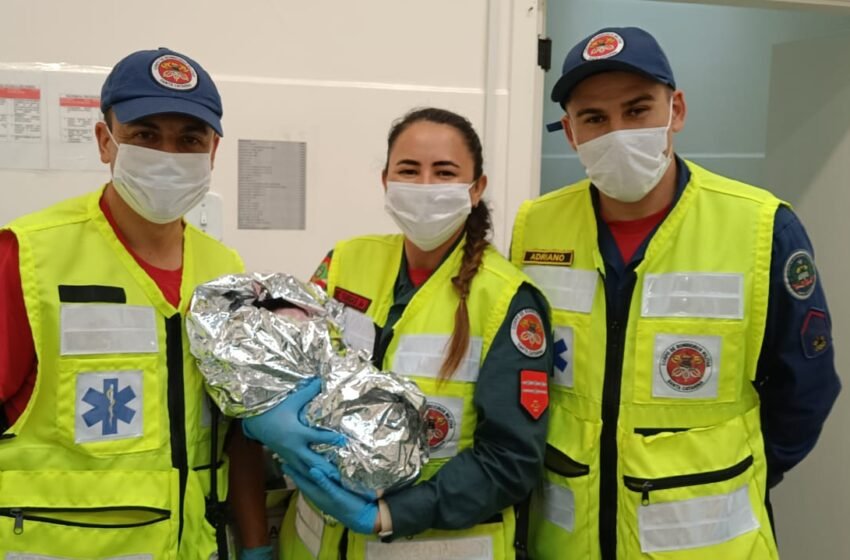  Mãe dá à luz em casa e recebe atendimento do Corpo de Bombeiros em Pinhalzinho