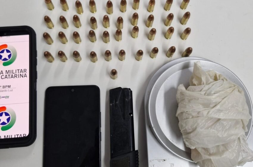  Tentativa de homicídio termina com duas pessoas detidas por tráfico e porte ilegal de munições em Abelardo Luz