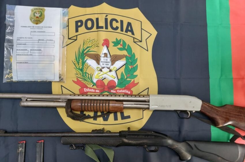  Polícia Civil prende em flagrante homem por posse irregular de arma de fogo em Saltinho