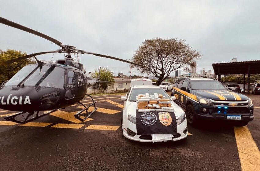  PRF e Polícia Civil apreendem 70 quilos de maconha em Coronel Freitas