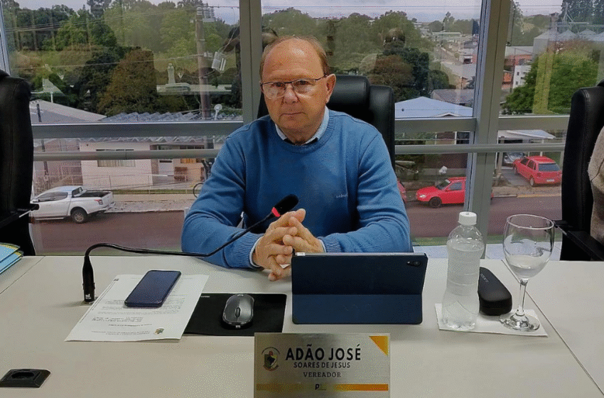  Vereador Adão Soares de Jesus destaca harmonia na Câmara, avanços da administração e sugere novo portal de entrada para Faxinal dos Guedes