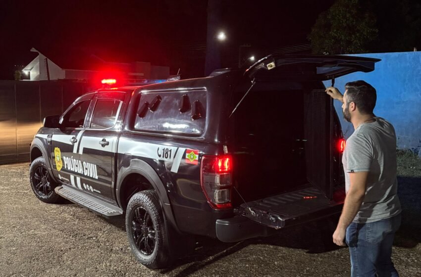 Polícias Civil e Militar de Ouro Verde e Abelardo Luz prendem homem em flagrante por tráfico de drogas