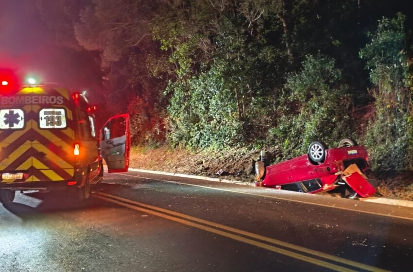  Colisão entre dois veículos deixa condutores feridos na BR 282 em Faxinal dos Guedes
