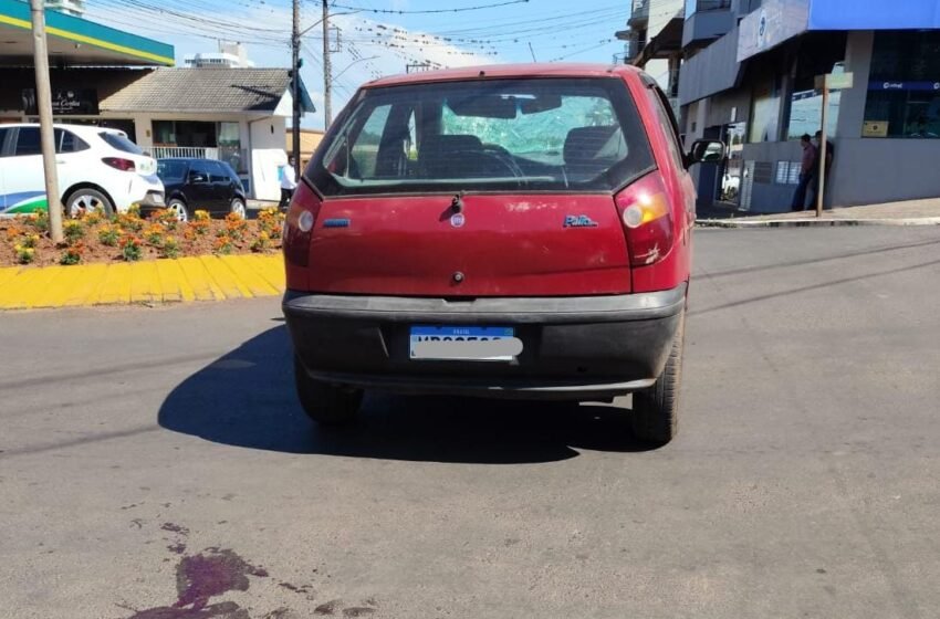  Atropelamento deixa homem ferido no Centro de Xaxim