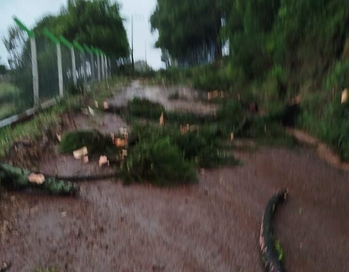  Sede do Grupo de Escoteiros Muiraquitã de Faxinal dos Guedes também sofre estragos após forte tempestade