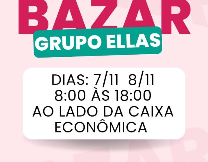  Grupo Ellas realiza bazar beneficente em Faxinal dos Guedes nesta sexta (7) e sábado (8)