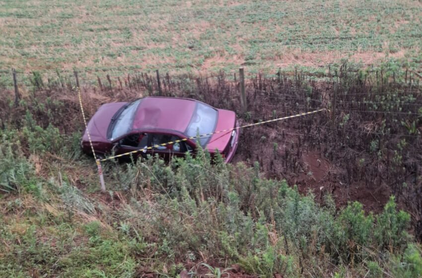  Saída de pista é registrada na SC-305 na manhã desta quarta feira