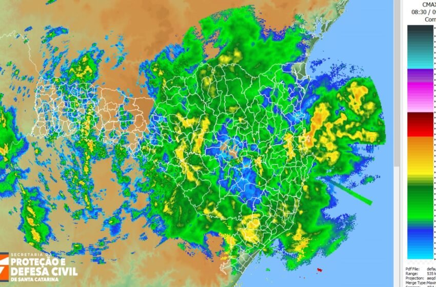  Monitoramento Meteorológico SDC/SC – 09/12, 05h40