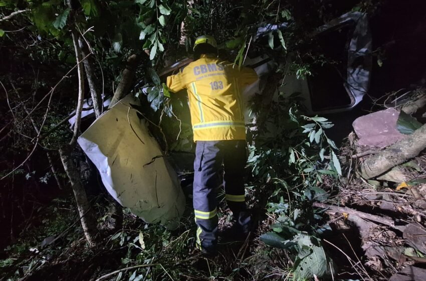 Acidente com saída de pista é registrado na BR-163 em São José do Cedro