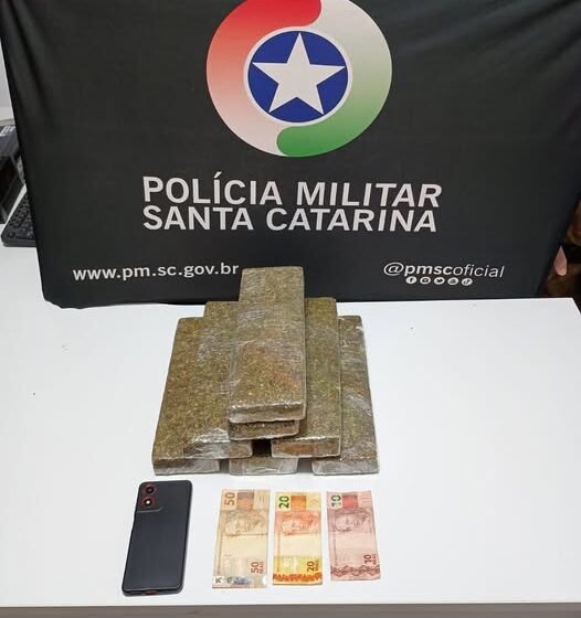  Adolescente é apreendido com cerca de seis quilos de maconha em Chapecó