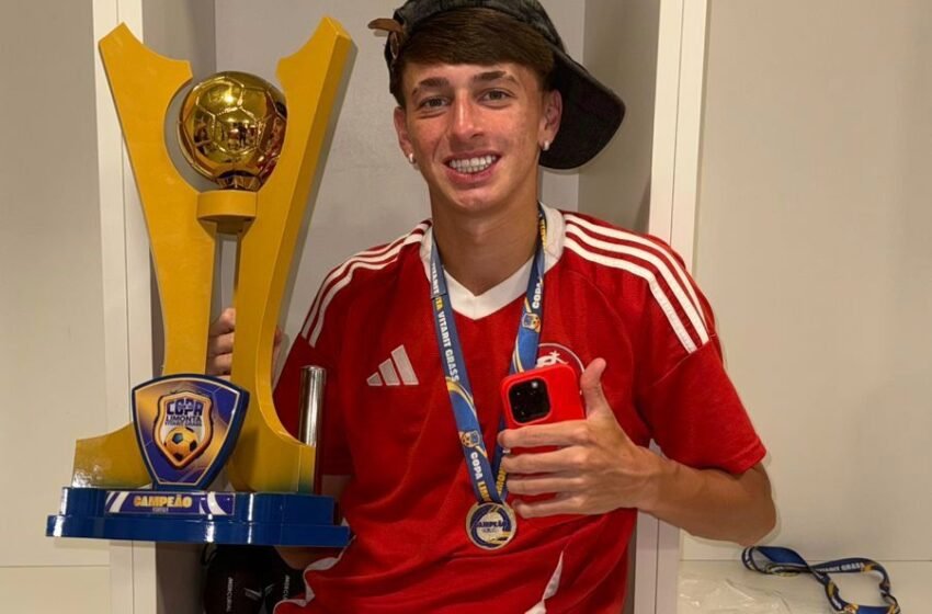  Inter conquista Copa Limonta Sub-15 de forma invicta; faxinalense Victor Rossi participa da campanha