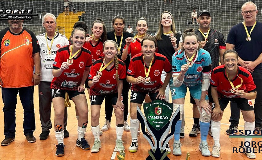  SME Xanxerê é campeã da Liga Catarinense de Futsal Feminino Adulto