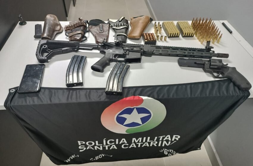  Homem é preso em Xanxerê por violência doméstica, ameaças e posse irregular de armas