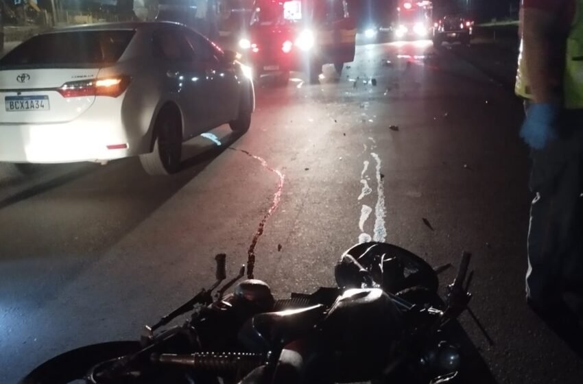  Colisão frontal na BR-282 deixa motociclista morto em Maravilha