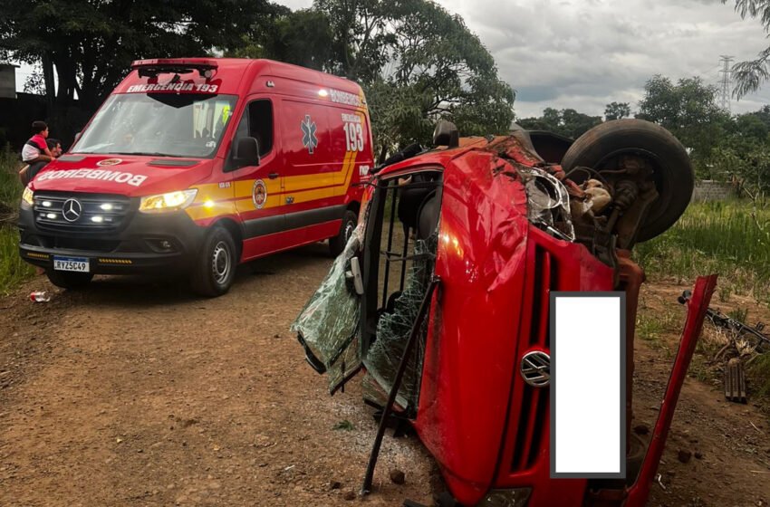  Colisão entre dois veículos seguida de capotamento deixa um ferido no interior de Xavantina